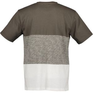 Blue Seven heren shirt 302711 olijfgroen streep - XXL