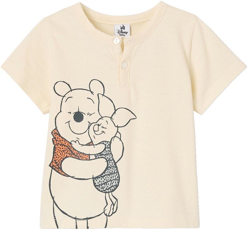 Vertbaudet - Babyset - T-shirt met Korte Mouwen - Winnie de Poeh - Bermuda