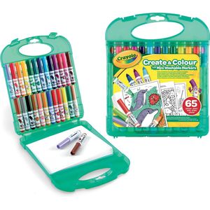 Crayola - Viltstiften - Kleurkoffer Met 65 Viltstiften Voor Kinderen