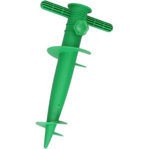 Groene parasolhouder / parasolboor - 30 cm - parasolvoet / parasolstandaard