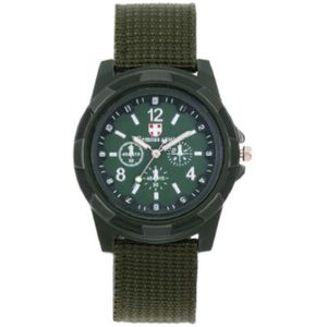 Stoer jongens-/herenhorloge Swiss Army groen I-deLuxe verpakking