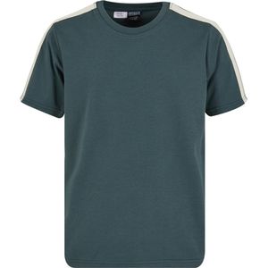 Urban Classics - Tennis Core Kinder T-shirt - Kids 146/152 - Donkergroen