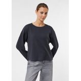 comma - Sweatshirt - Cropped - Getextureerde Jersey