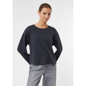 comma - Sweatshirt - Cropped - Getextureerde Jersey