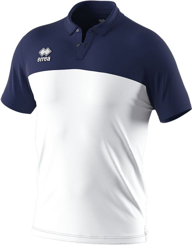 Errea - Bob Polo Mc Jr - Poloshirt - Wit Blauw - Kind