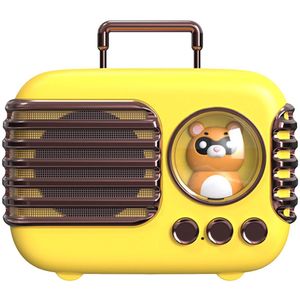 JeiibrZui Bluetooth-luidspreker - Tws Dual Pairing Stereosysteem - Draagbare Mini Speaker Met Microfoon 1 Stuk Geel