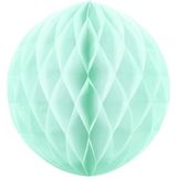 Decoratie bol mint 10 cm - papieren kerstbal