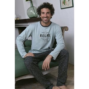 Licht groene heren pyjama Ringella - Groen - Maat - 50