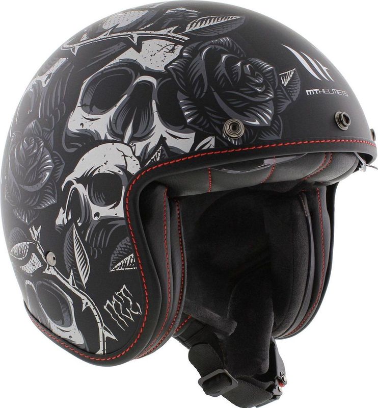 MT - Le Mans 2 SV - Jethelm - Mat Grijs - Thermoplastic Buitenschaal