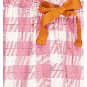 Little Label - dames pyjama-set grote roze ruit M/38-40 - Zachte BIO Katoen