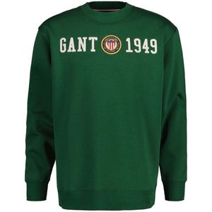 Gant - Crest Sweatshirt - Groen - Man