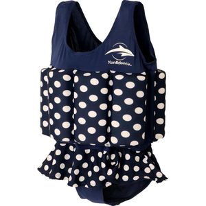 Konfidence Drijfpak Polka Dot Junior Lycra Navy Mt 4-5 Jaar