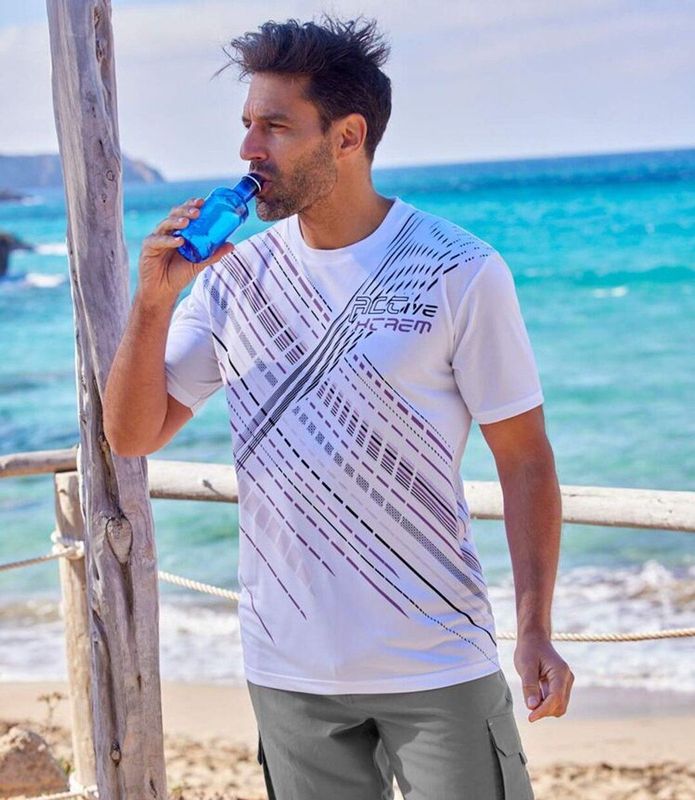 ATLAS FOR MEN - Set van 3 T-shirts Sportsmen - Heren - Verkrijgbaar in grote maten - 4XL