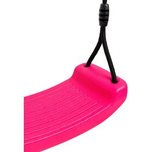 BOOST2 schommelzitje roze kunststof met zwart-touw