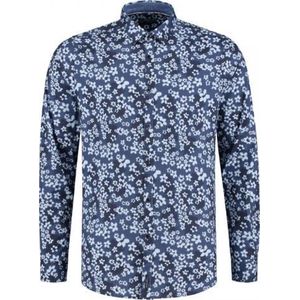 Dstrezzed - Overhemd Print Bloemen - Navy - 351014D - 669