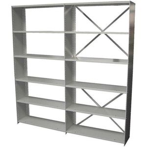 Archiefstelling basic Zwart 198cm hoog x 100cm breed x 30cm diep