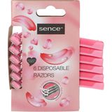 Sence - Wegwerpmesjes - 6 Stuks - Drie Blades - Voor Vrouwen