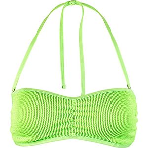 BECO crinkle bikini topje - B-cup - neon groen - maat 36