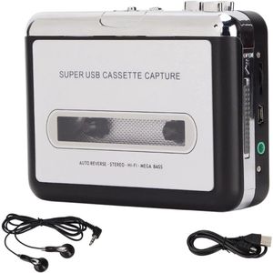 Discman - Diskman – Walkman cassette speler - Digitale USB-audio-muziek - MP3-converter - Veelzijdig ontwerp