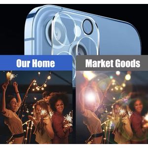 HD Achtercamera hoes - Geschikt voor iPhone camera - 2 sets - Camerabescherming - Cameraschermbeschermer - iPhone lensbescherming - iPhone camerabescherming - HD glas - D1.1