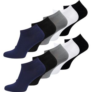 green-goose® Bamboe Sneakersokken - 10 Paar - 85% Bamboe - Maat 35-38 - Anti Zweet, Ecologisch en Duurzaam