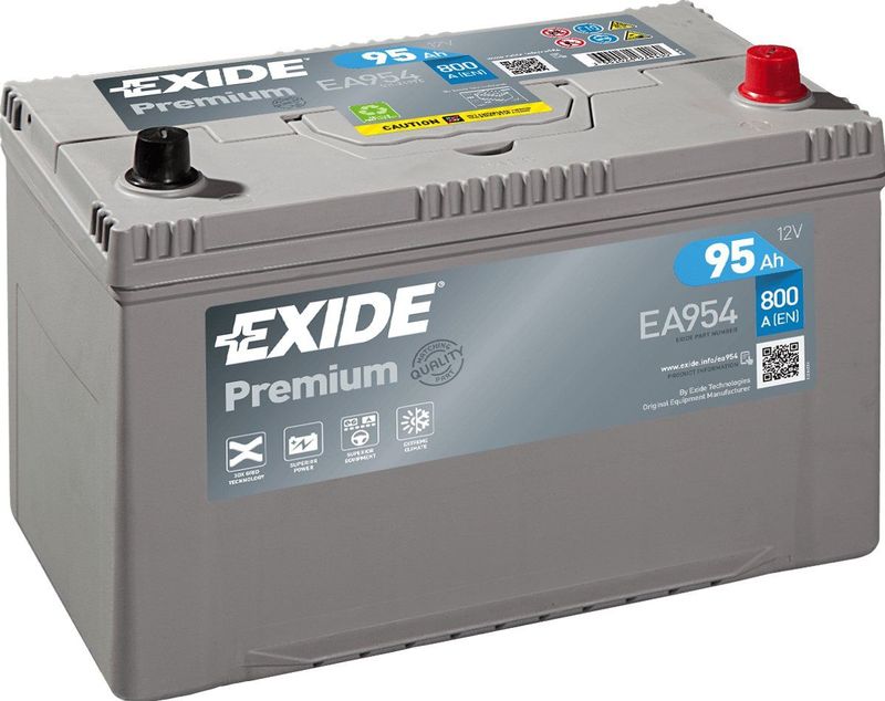 EXIDE - PREMIUM - Loodaccu - 12 Volt - 95 Ah - Koudstartstroom 800 A