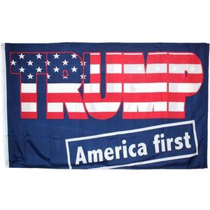 USArticlesEU - Donald Trump Vlag - Trump Vlag - Trump 2024 - Trump 2020 - Verkiezingen vlag - Amerika vlag - US vlag- USA Vlag - Trump vlag Blauw - America first vlag - 150 x 90 cm