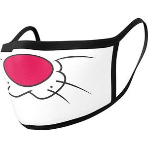 Looney Tunes - Mondkapjes - Wit - Sylvester - 11 x 16 cm - 2 Stuks