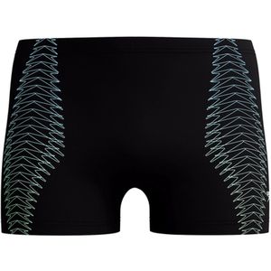 Speedo Duo Logo Print Aquashort Heren Sportzwembroek - Zwart/Groen