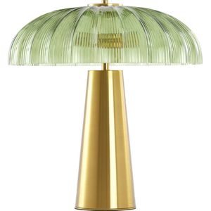 Light&living Tafellamp 2L Ø50x51 cm FUNGO glas groen+goud