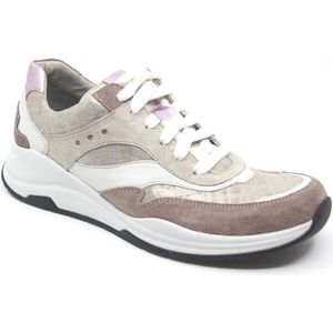 Durea, 6267 682 0261, Beige combi sneakers wijdte E