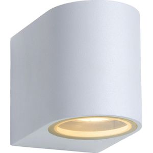 Lucide ZORA-LED - Wandspot / Wandlamp Binnen/Buiten - LED Dimb. - GU10 - 1x5W 3000K - IP44 - Wit