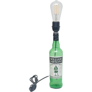 William Lawsons 0.75l whisky fles lamp - Tafellamp - Sfeerlamp