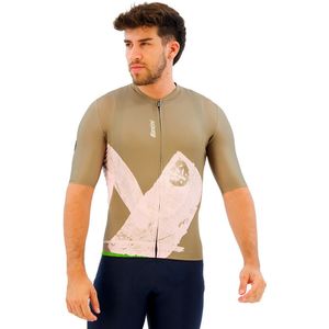 Santini Note Korte Mouw Wielertrui Groen M Man