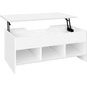 MS® - Multifunctionele salontafel - Converteerbare tafel - Verstelbare bureau - Ruimtebesparend - Gesloten formaat 96 x 45 x 51 cm - Open formaat 96 x 60,5 x 72,5 cm