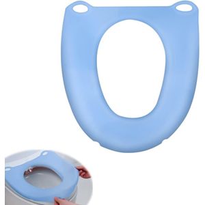 Siliconen toiletbrilhoes, toiletkussen, opvouwbaar, draagbaar, waterdicht, volledig verpakt toilet, antibacteriële warme toiletbrilhoezen, geschikt voor ouderen en kinderen
