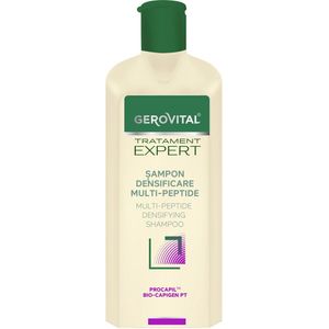 Multi-peptide shampoo voor het verdichten van dun en zwak haar - gezonde en snelle haargroei - Treatment Multi-Peptide Densifying Shampoo - Gerovital Expert Treatment, 400 ml