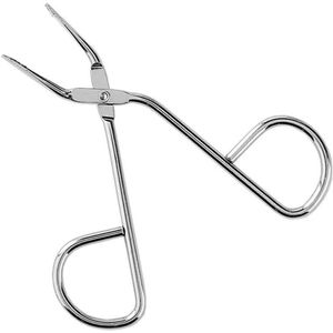 Inovra - Professionele RVS Wenkbrauw Pincet Schaar - Zilver - Haarverwijdering