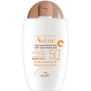 Avène Minerale Getinte Zonfluide SPF 50 - 2 x 40 ml - Voordeelverpakking