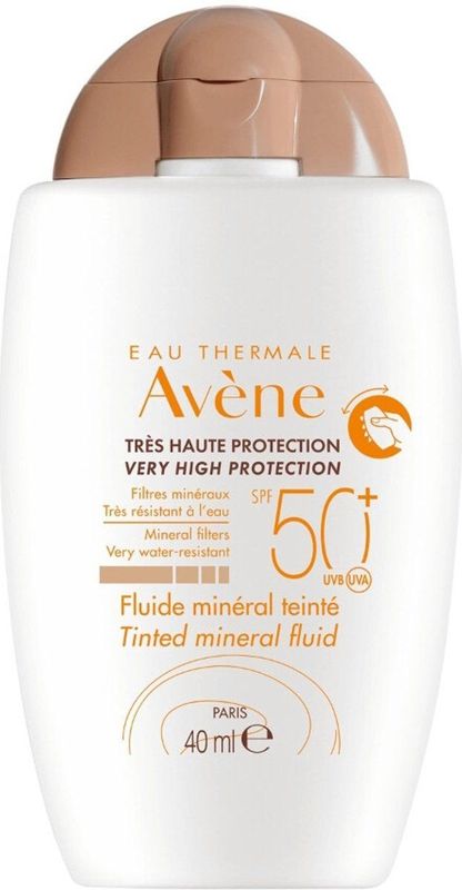 Avène Minerale Getinte Zonfluide SPF 50 - 2 x 40 ml - Voordeelverpakking
