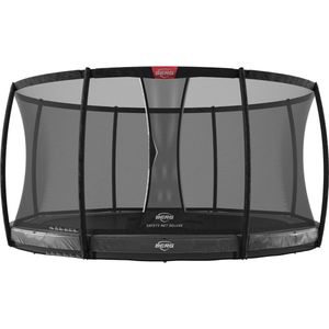 Trampoline - BERG Elite InGround (incl. veiligheidsnet deluxe) - 380 cm - Grijs