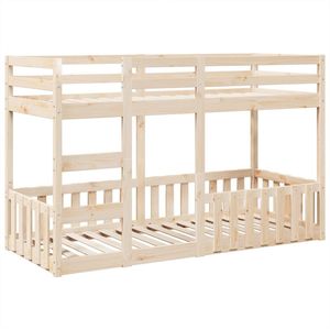 vidaXL - Stapelbed - massief - grenenhout - 75x190 - cm