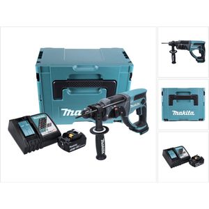 Makita DHR 202 RT1J Accu combihamer 18 V 2.0 J SDS Plus + 1x oplaadbare accu 5.0 Ah + lader + Makpac