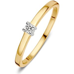 Ring bicolor briljant 0.06 crt.