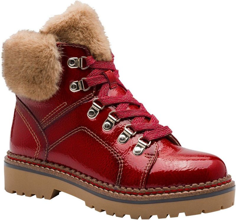 Tamaris - WL Lace Boot 1-26264-43 - Sneeuwlaarzen - Rood patent