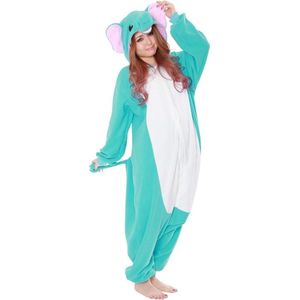 Olifant Onesie Premium Verkleedkleding - Volwassenen & Kinderen - Onesize (155-177 cm)