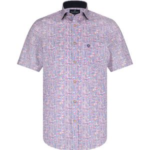 Fellows United Shirt korte mouw multicoloured squares s Mild Berry (51.6602 - 165)