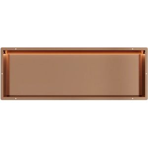 Copper RVS Inbouwnis 30x90x7cm met tegelflens en LED verlichting