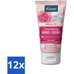 12 x Kneipp - Handcrème - Embrace Life - Anti‑Aging (ILLUMISCIN) - 50 ml - Anti-aging Handcreme - Pigmentvlekken Verlagen - Handcrème Voor Rijpere Huid - Voedende Handcrème - Vitamine E Handcrème