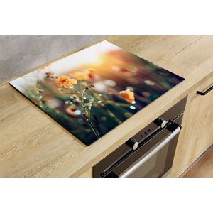 Inductiebeschermer - Morning in the Field - 83x51.5 cm - Inductiebeschermer - Inductie Afdekplaat Kookplaat - Inductie Mat - Anti-Slip - Keuken Decoratie - Keuken Accessoires